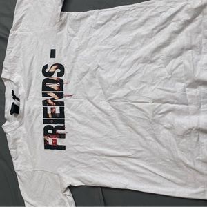 white Vlone striped T shirt